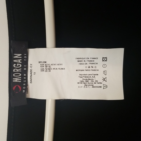 Morgan de Toi Black Dress Size M - Picture 3 of 8